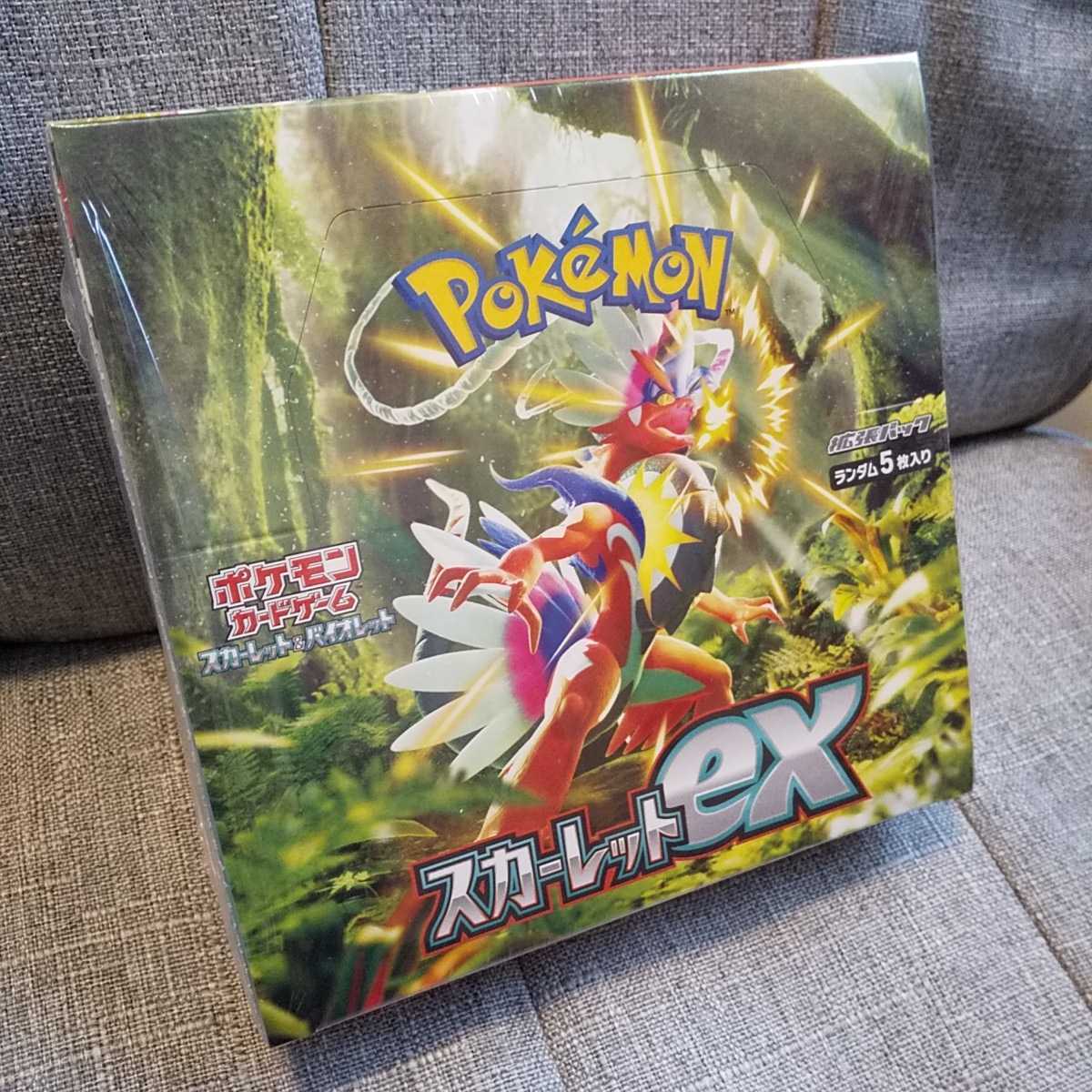 ◆ポケモンカードゲーム スカーレット&バイオレット 拡張パック スカーレットex BOX プロモカード3パック付き シュリンク付き/ポケカ