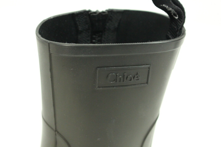激安通販新作 クロエ BETTY レインブーツ ブラック EU37 JP24cm Chloe