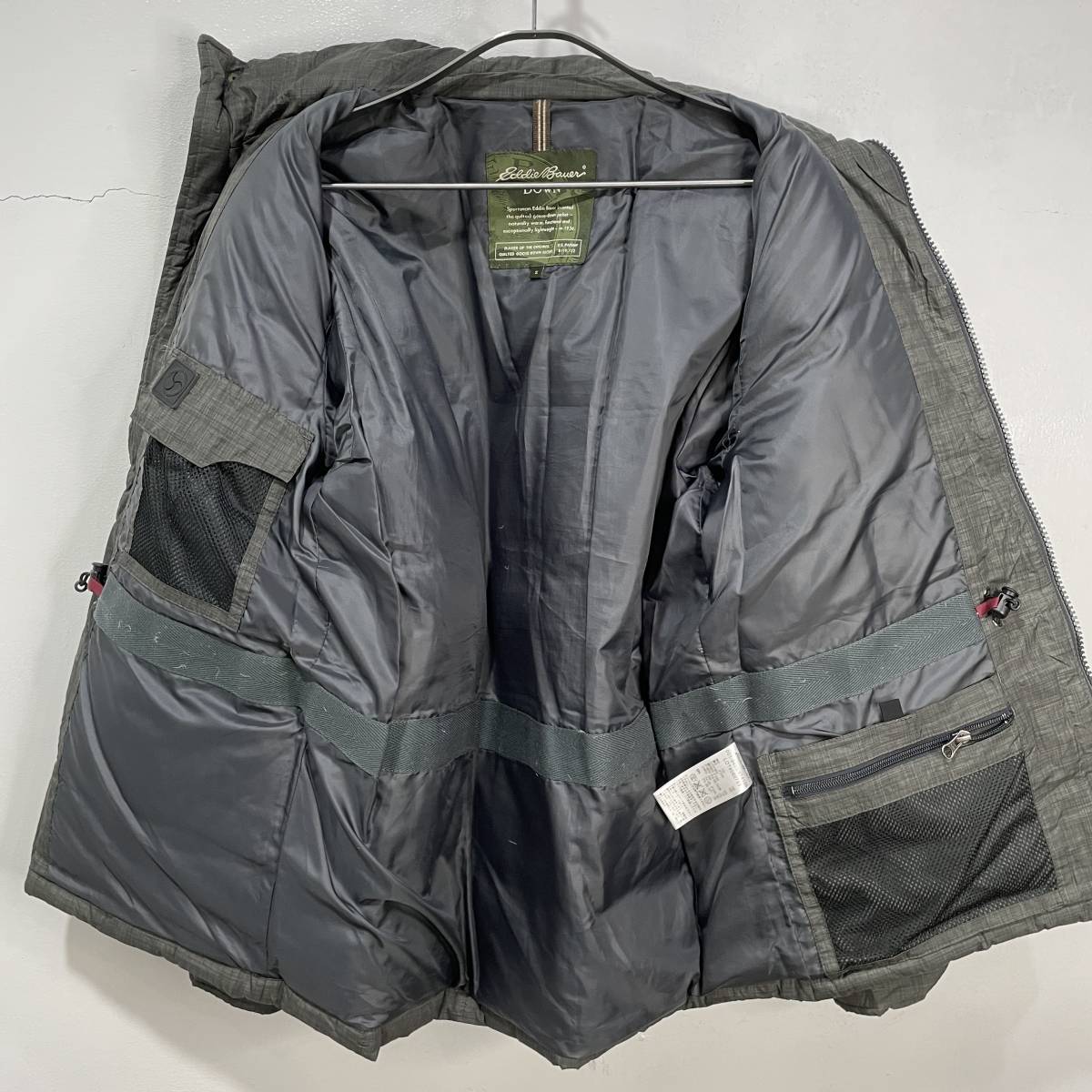 送料無料☆Eddie Bauer☆エディーバウアー☆ダウンジャケット☆グレー☆S☆A23