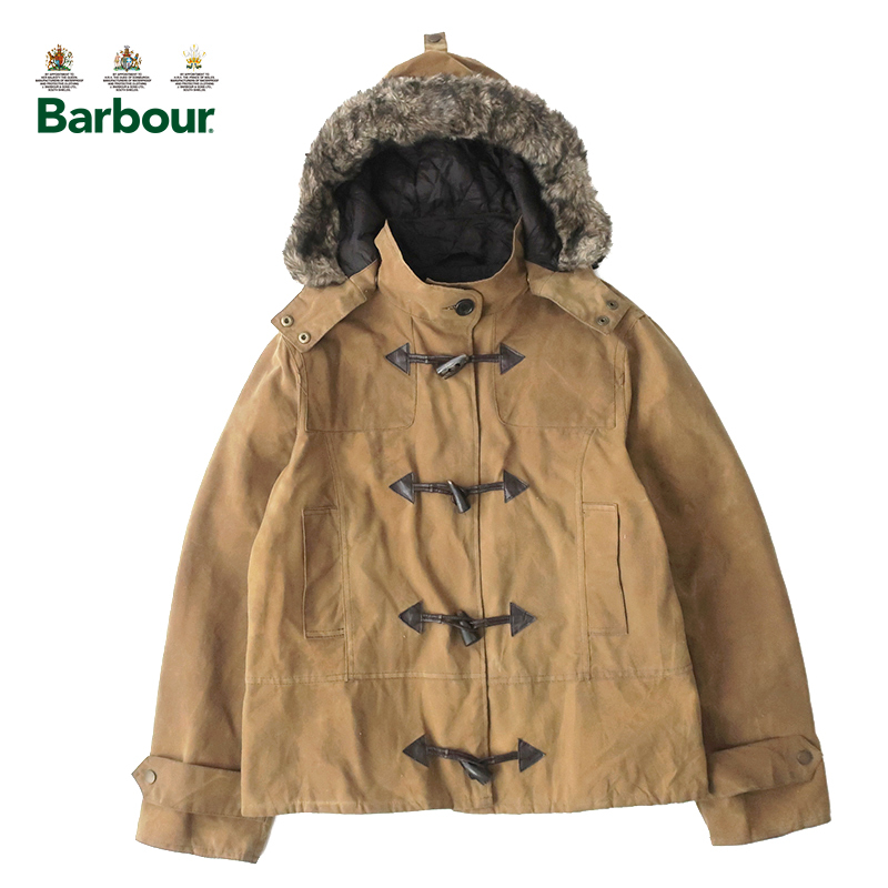 Barbour バブアー DUFFLE 中綿ダッフル オイルドジャケット　ブラウン14(L)_画像1