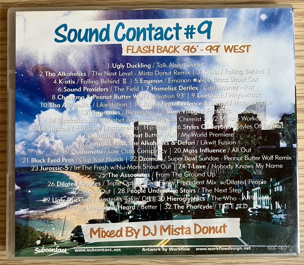 DJ MISTA DONUT sound contact #9 mixCD mix cd ugly duckling sound providers lootpack jurassic 5 pharcyde quasimoto stones throw_画像2