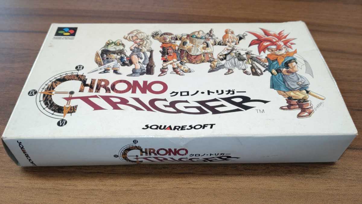 ●クロノ・トリガー　CHRONO TRIGGER　任天堂 スクウェア 鳥山明　箱/ケース/取説付き　スーパーファミコンソフト _画像1