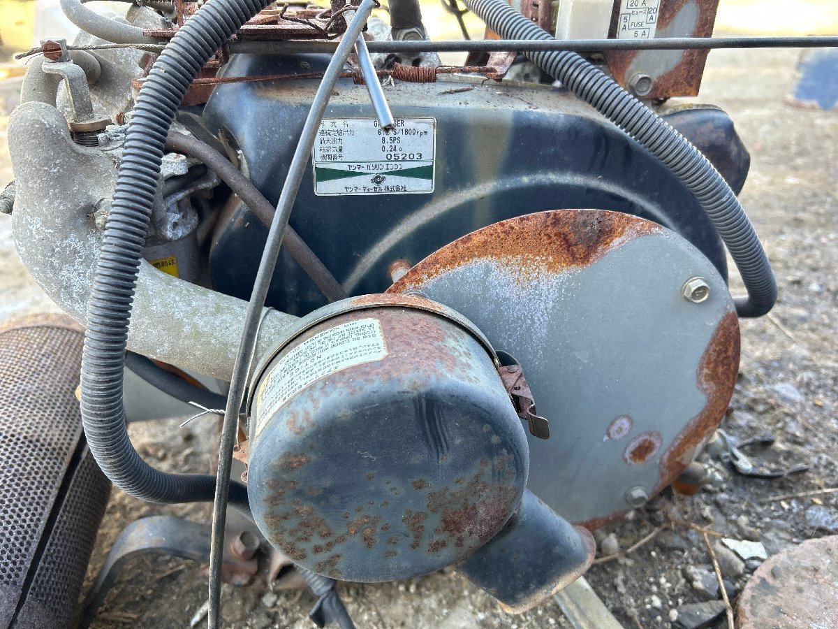 【滋賀発】 田植え機 ヤンマー RR60 エンジン GA240 動作未確認 ジャンク品 部品取り 基本引取_画像7