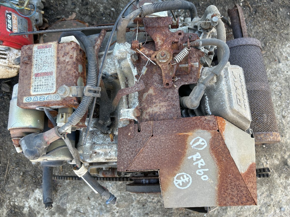 【滋賀発】 田植え機 ヤンマー RR60 エンジン GA240 動作未確認 ジャンク品 部品取り 基本引取_画像2