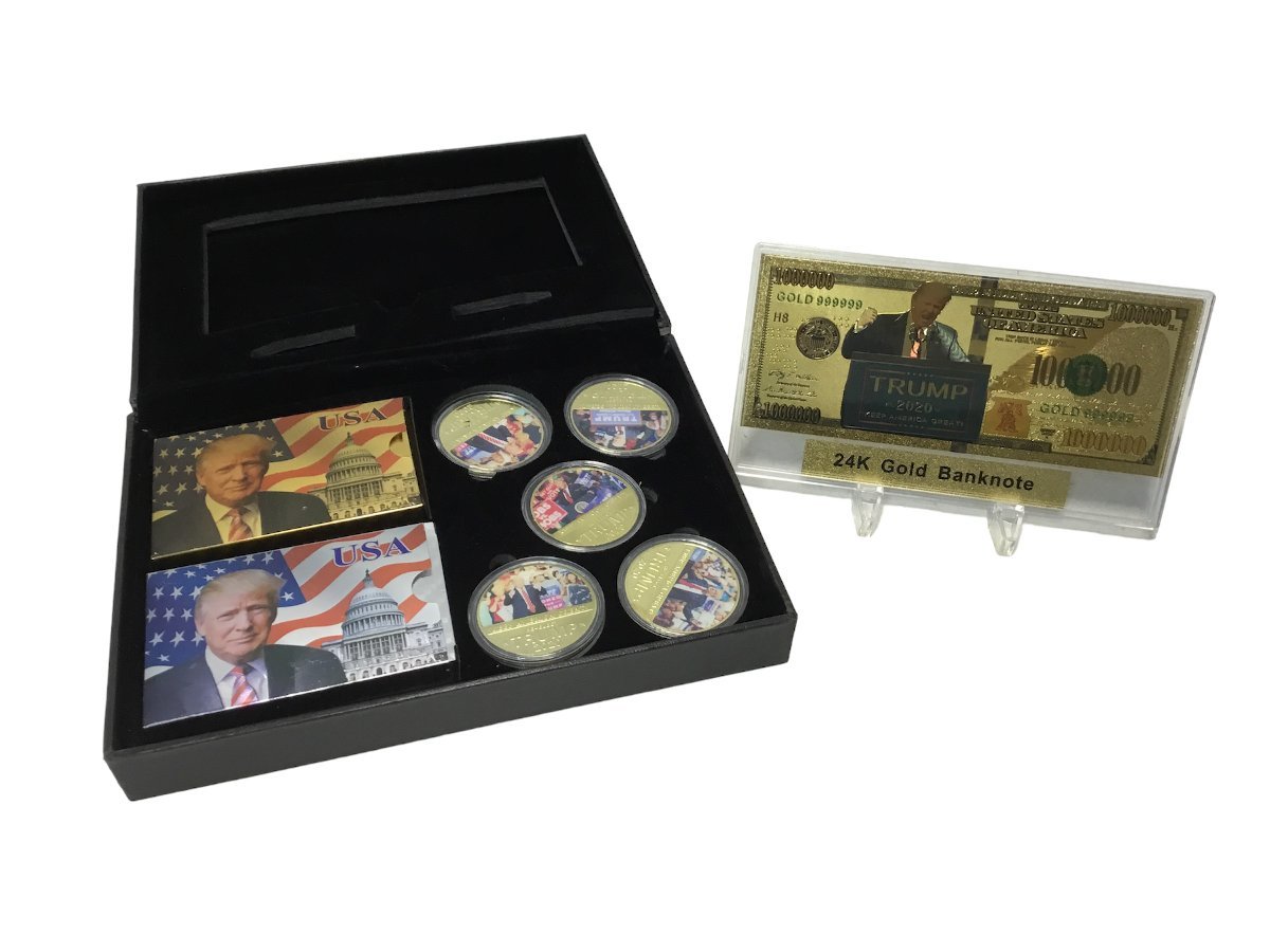 ★TRUMP 2020 トランプ アンティークコイン NGC PCGS Donald Trump 2020 Collector's GIFTセット 現状品0.80kg★の画像1