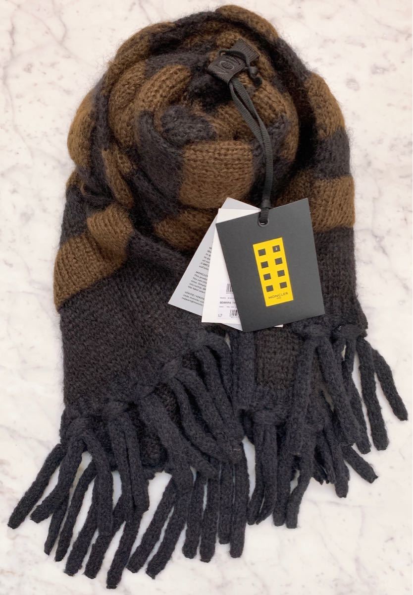100%品質 新品 本物□モンクレール SCARFフリンジマフラー フリンジ