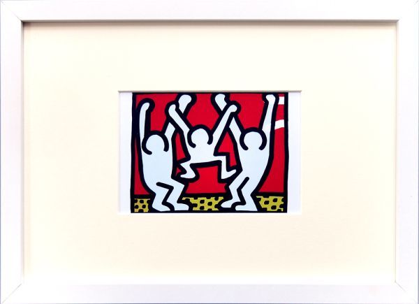 送料無料◇キース・ヘリング【Up, up, high!】アートプリント◇額付