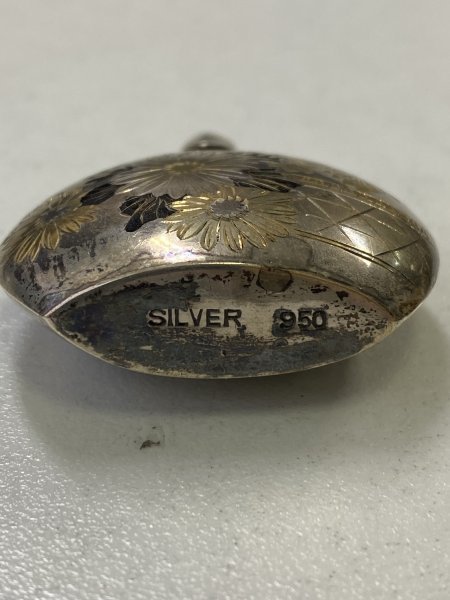 ♪ 銀製 シルバー アトマイザー 香水入れ SILVER 950 約12.7g アンティーク 小物 雑貨 ユニセックスの画像3