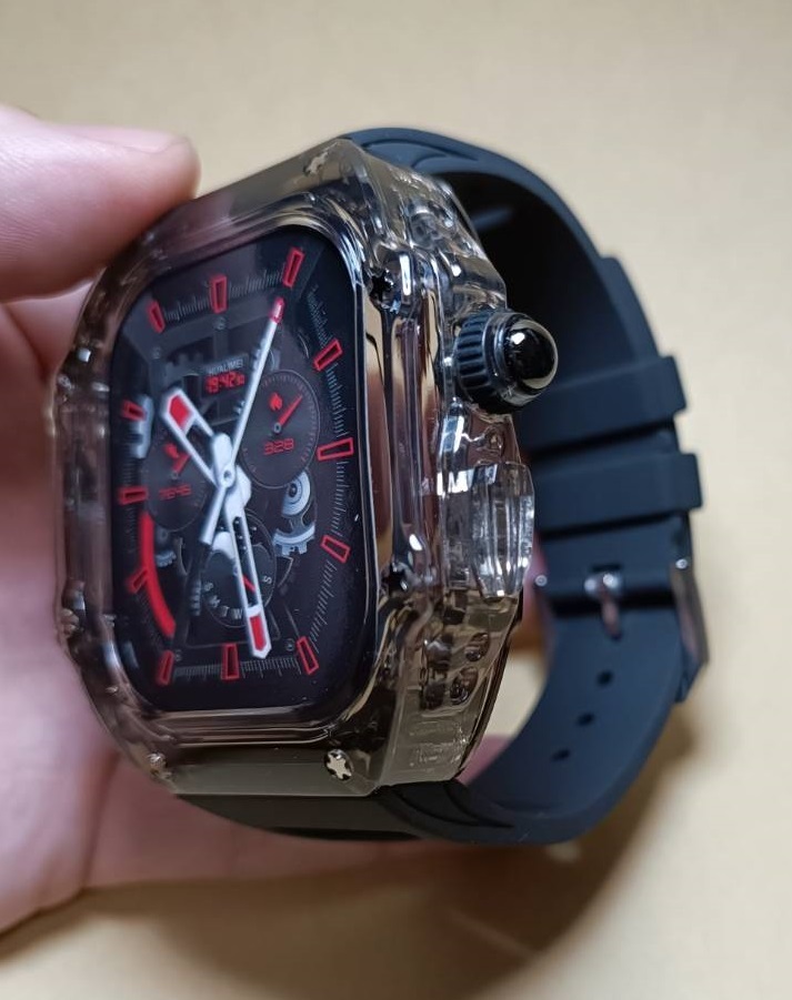 49mm クリア白 apple watch ultra ポリカーボネート ラバー ≪超目玉