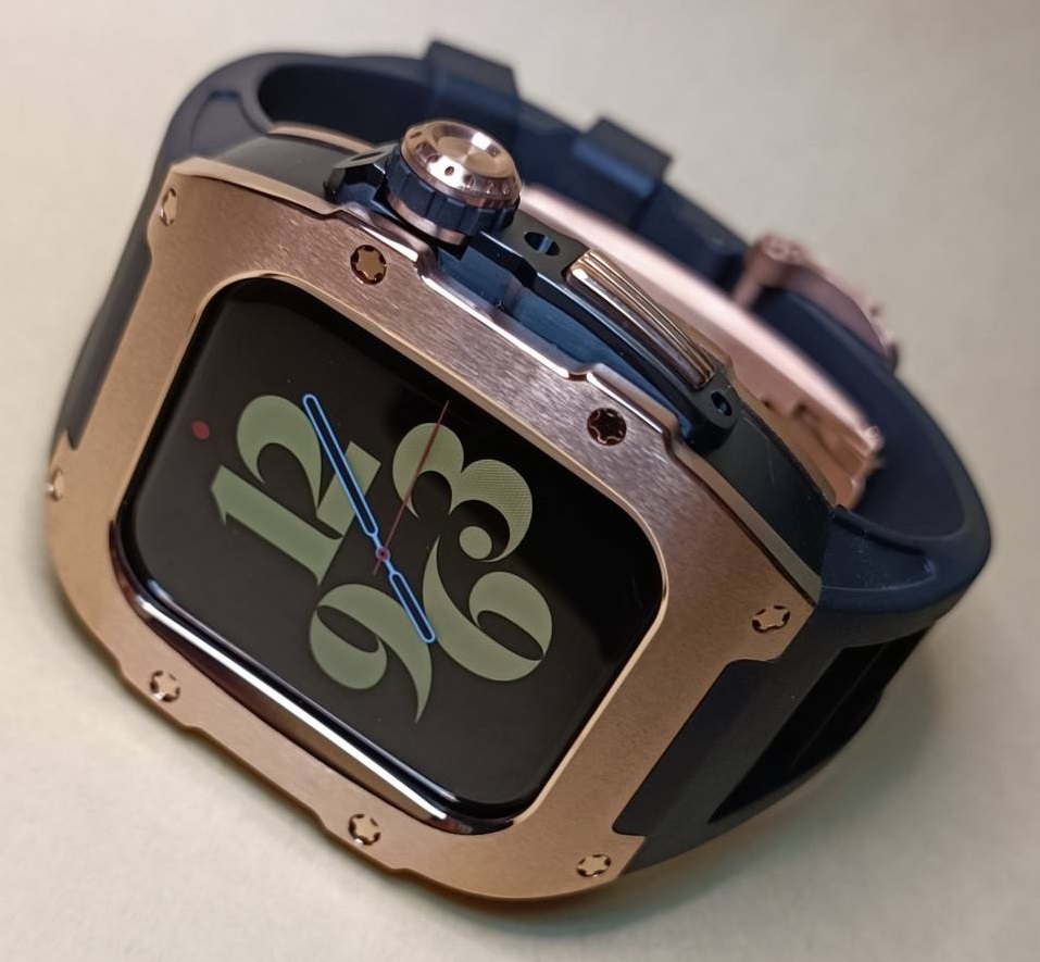 RST-2 薔薇金色●44mm 45mm●apple watch●アップルウォッチ●メタル ステンレス カスタム ケース●golden concept  ゴールデンコンセプト