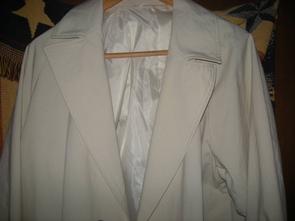  great popularity water-repellent * length rain also optimum # new goods unused goods #a.v.v# water-repellent! men's coat * Chesterfield coat * white / ivory #L size #ito gold ( stock )