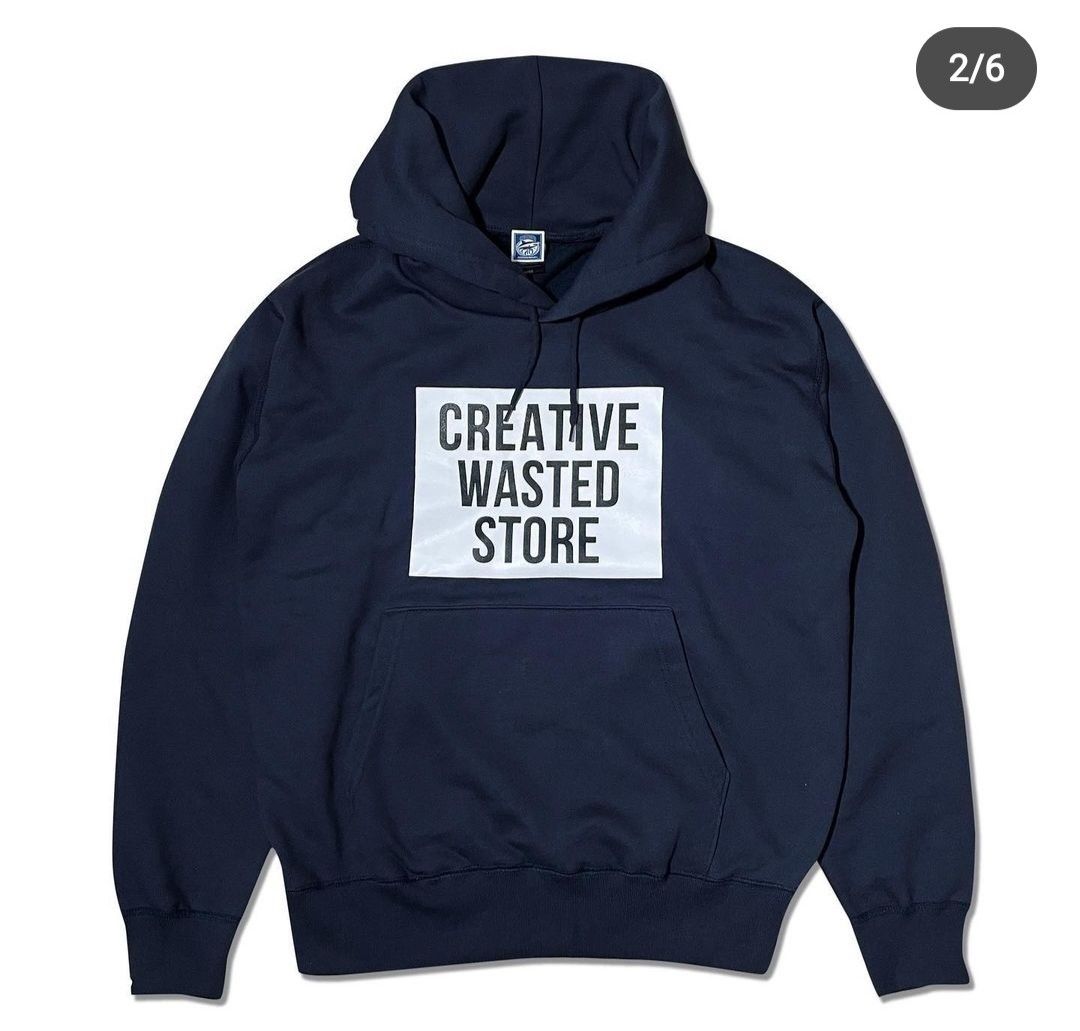 CREATIVE DRUG  STORE Hoodie L NAVY VERDY