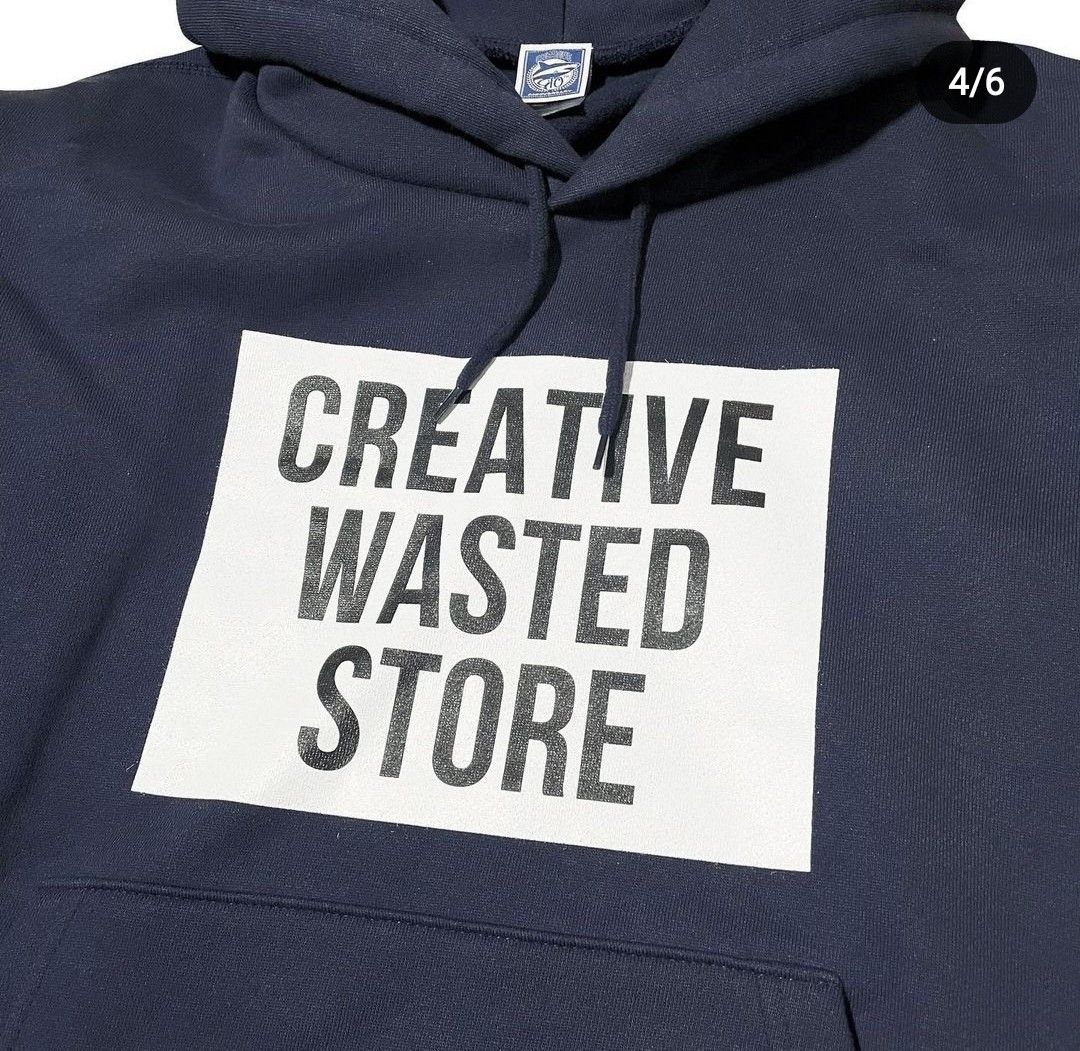 CREATIVE DRUG  STORE Hoodie L NAVY VERDY