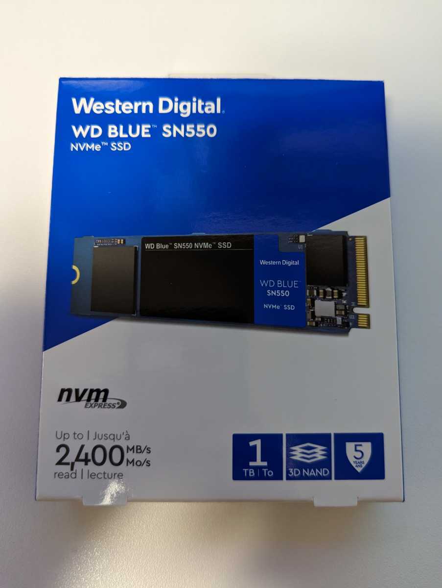 Western Digital M.2 NVMe SSD WD Blue SN550 1TB(中古/送料無料)の 