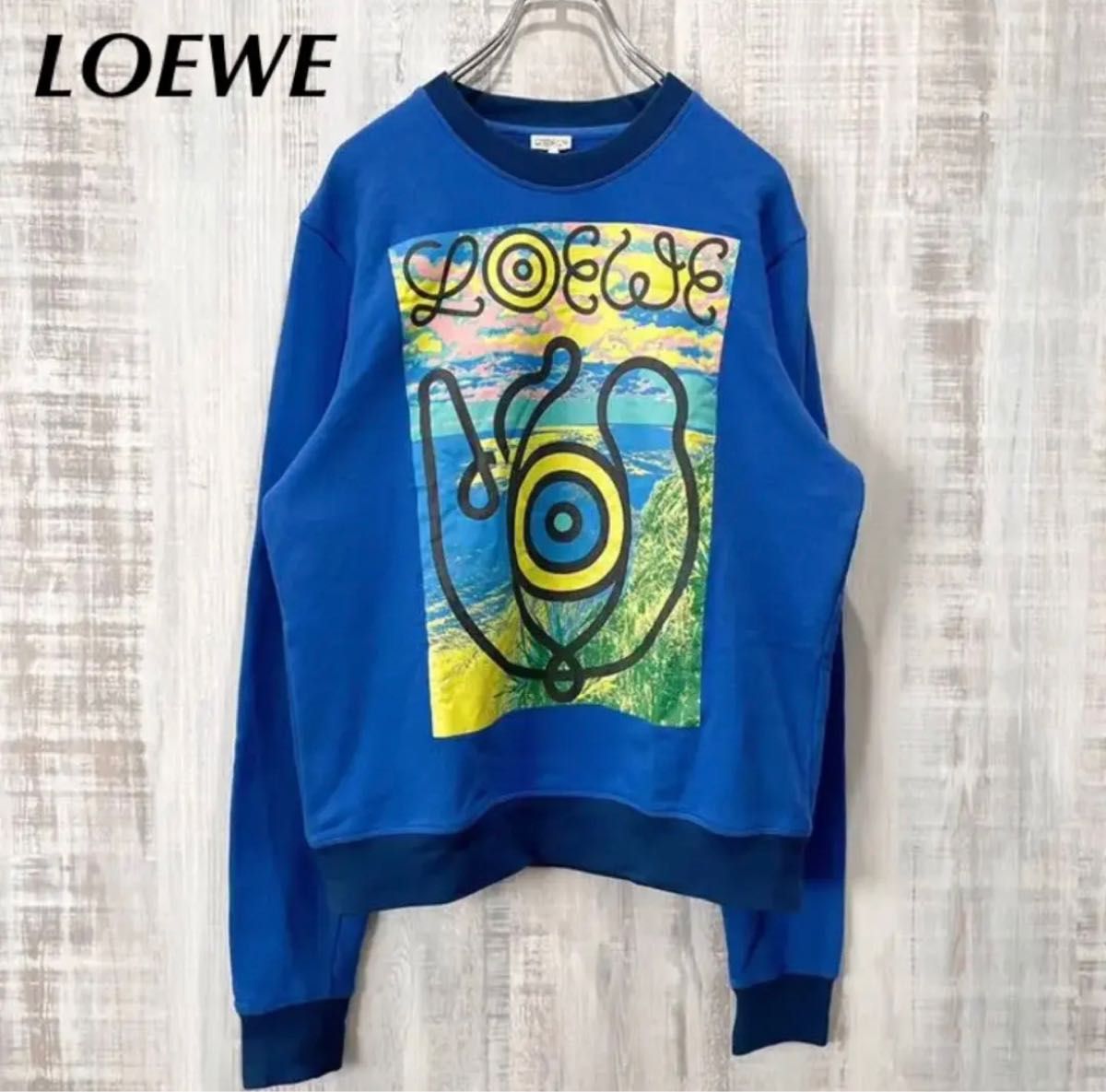 LOEWE ロエベ eye 目 スウェット ブルー トレーナー | lokomotivblog.hu