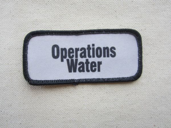 【中古品】Operation Water 企業 ロゴ アメリカ プリント ワッペン / USA カスタム ワークシャツ②390_画像3