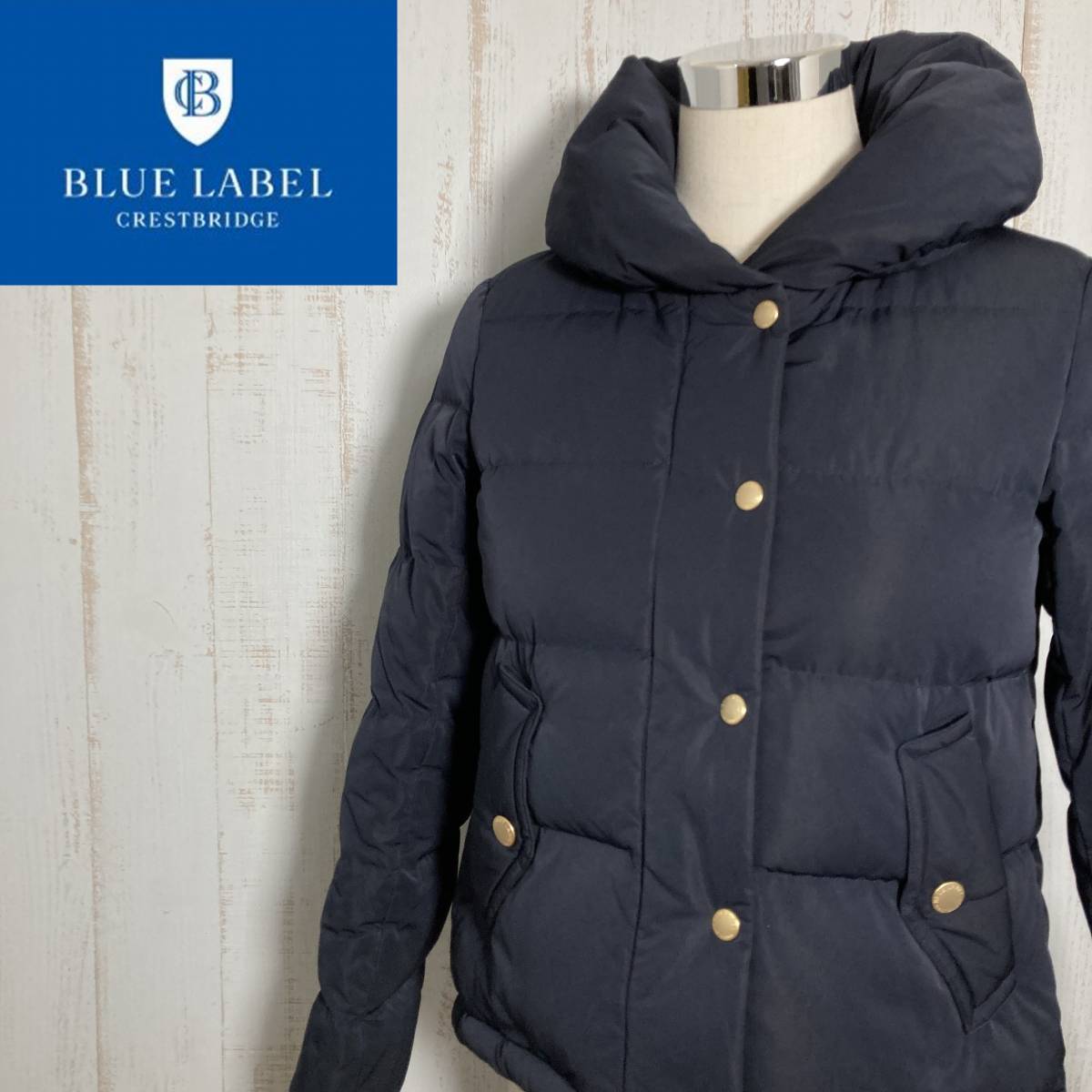 美品】BLUELABEL ブルーレーベル ノバチェック レディース ダウン