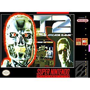 【限定販売】 ★送料無料★北米版 SNES 2 ターミネーター スーパーファミコン Game Arcade The T2 パズル、迷路