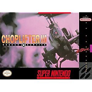 ★送料無料★北米版 スーパーファミコン Choplifter III チョップリフター SNES