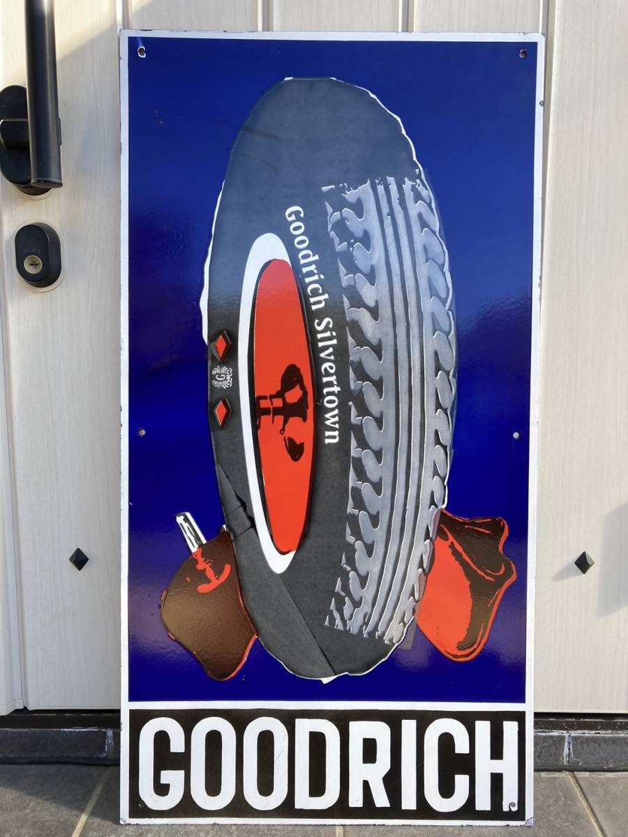 ビンテージ 大型看板 GOODRICH アンティーク 両面 アメリカ グッド