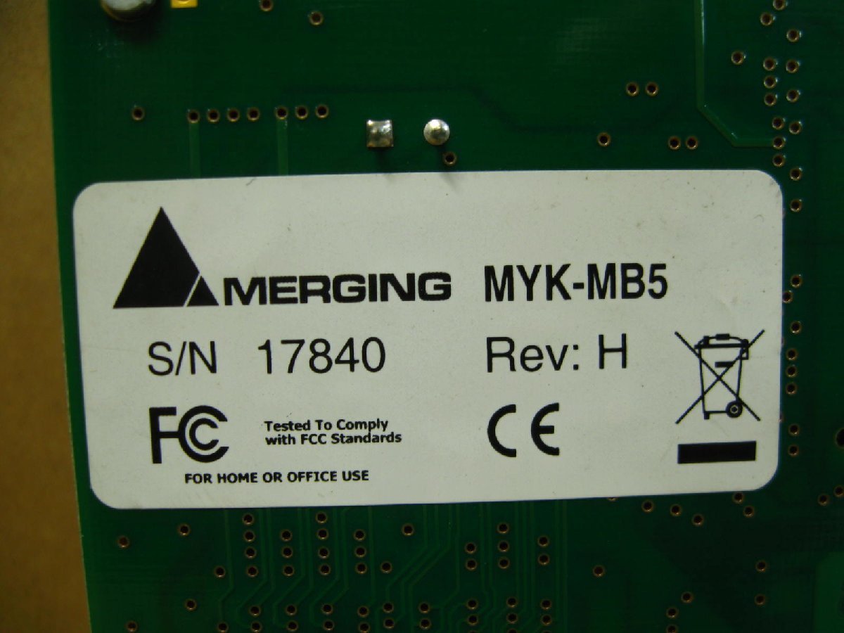 ▽MERGING MYK-MB5 MDC-AES2-DSD AES-DSD board PCI 中古 Pyramix ピラミックスの画像7