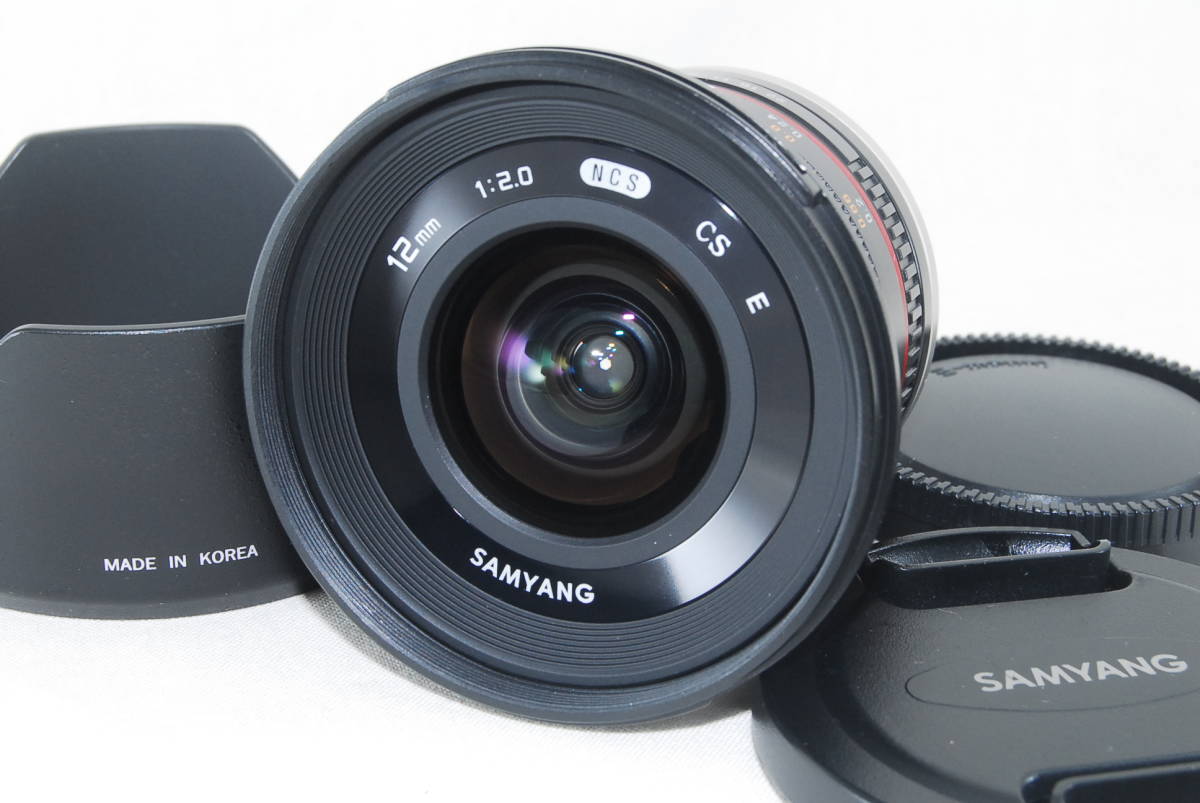 カメラ レンズ(単焦点) 極美品 SAMYANG サムヤン12mm F2 0 NCS CS ソニー SONY Eマウント 