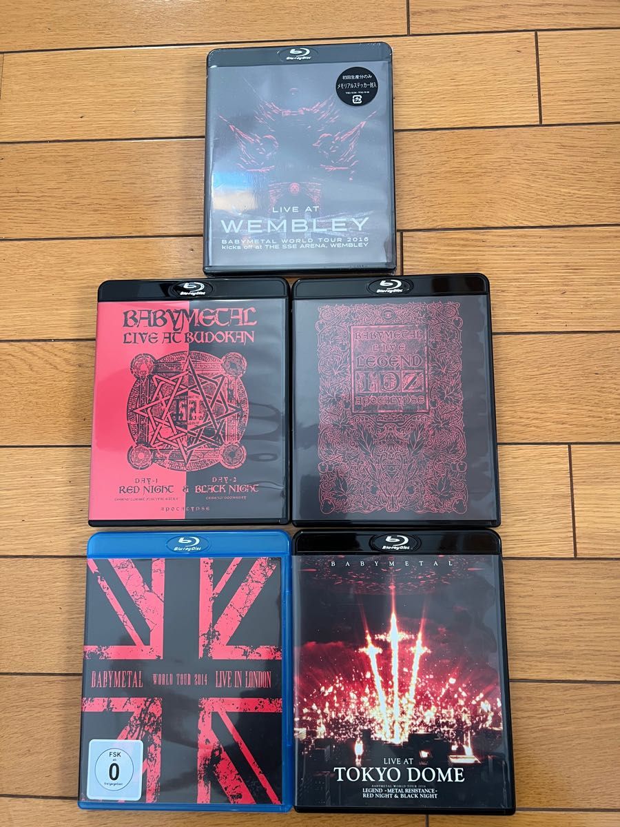 BABYMETAL LIVE Blu-ray 5本セット ベビーメタル アイドルブルーレイ ガールズバンド
