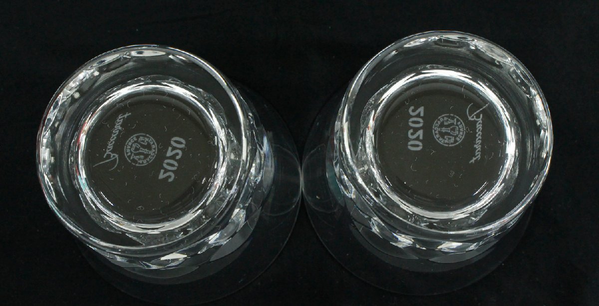 ●●【中古・現状品】Baccarat ブラーヴァ タンブラー 2020年 グラス　2個セット 直径:約9.5cm 高さ:約8.5cm'_画像4