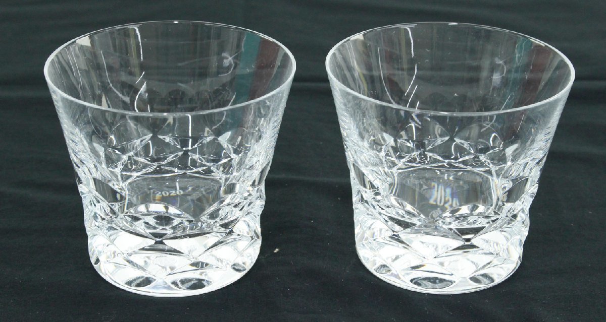 ●●【中古・現状品】Baccarat ブラーヴァ タンブラー 2020年 グラス　2個セット 直径:約9.5cm 高さ:約8.5cm'_画像2