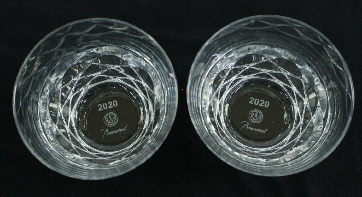 ●●【中古・現状品】Baccarat ブラーヴァ タンブラー 2020年 グラス　2個セット 直径:約9.5cm 高さ:約8.5cm'_画像3