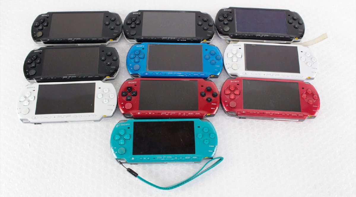 ジャンク品】PlayStation PSP 3000 本体 ブラック×4 ブルー×1 ホワイト