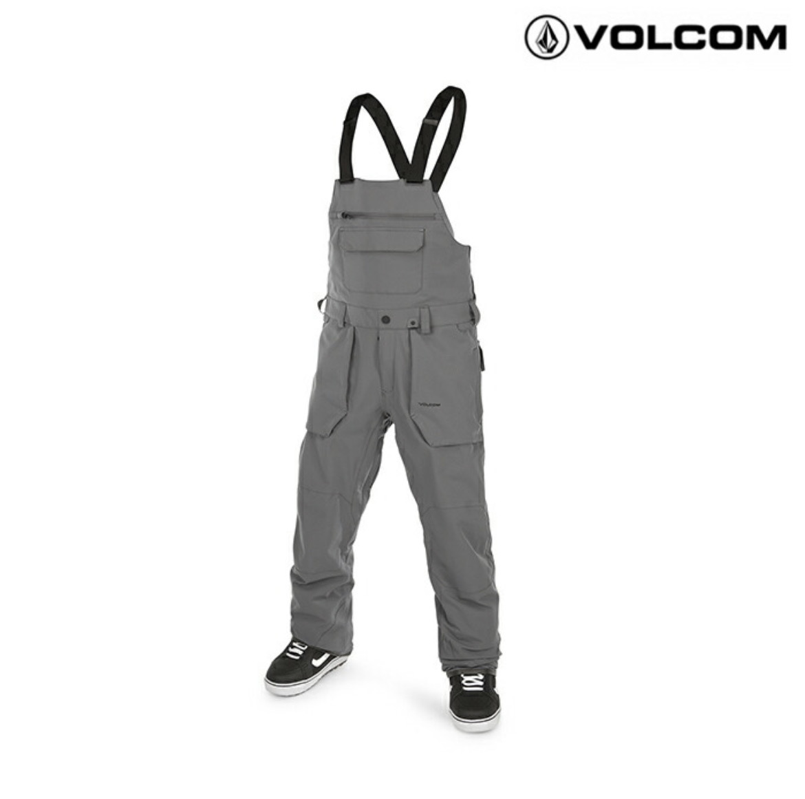 100％本物保証！ (BLACK) BLK OVERALL BIB ROAN 【22-23】VOLCOM