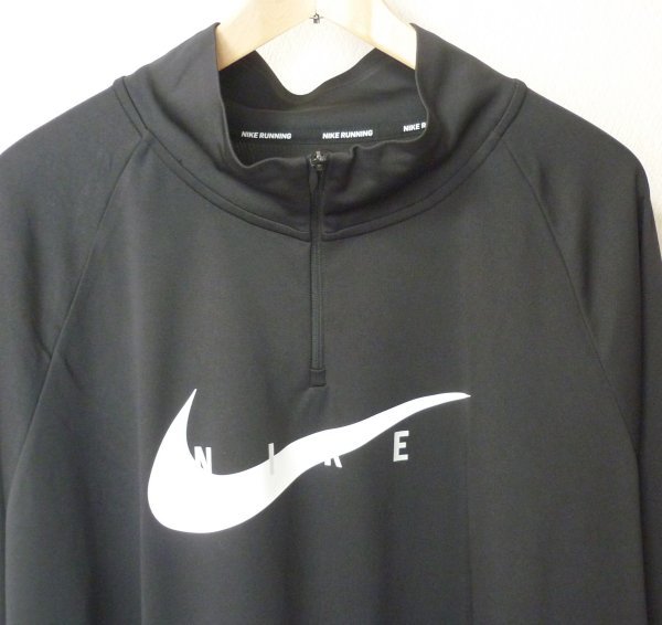  free shipping new goods regular goods * Nike NIKEsushu black long sleeve training wear / (Plus Size2X) chest 135cm/DN4594-010/ half Zip 