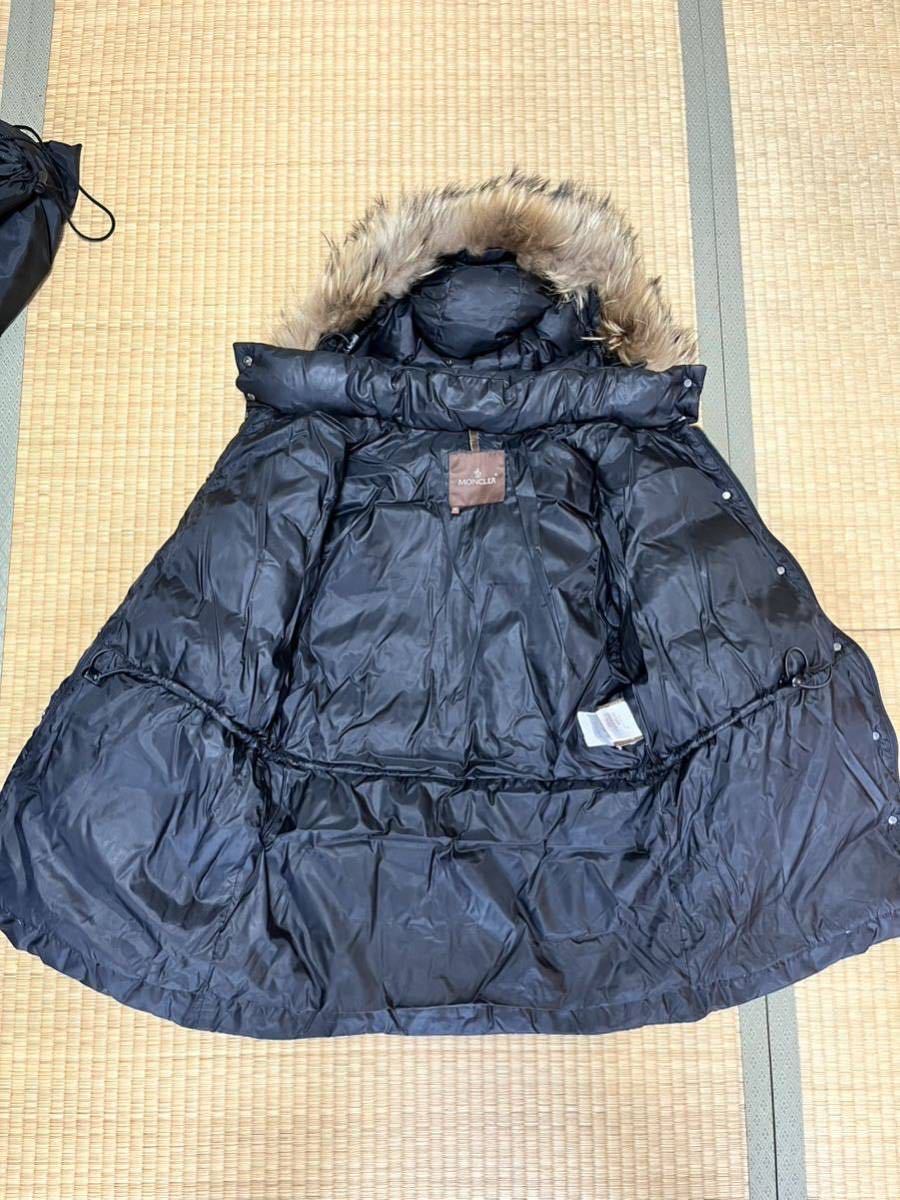モンクレール MONCLER レディース ダウン 茶タグ サイズ0 ファー