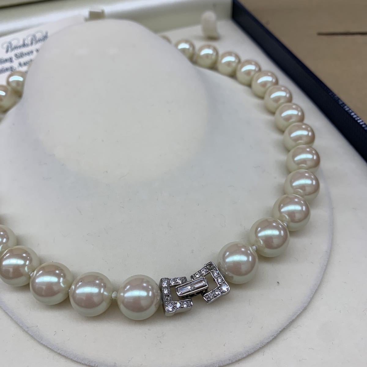 卸売 【新古品】シルバー刻印入 本真珠 パールネックレス 直径6.5〜7mm