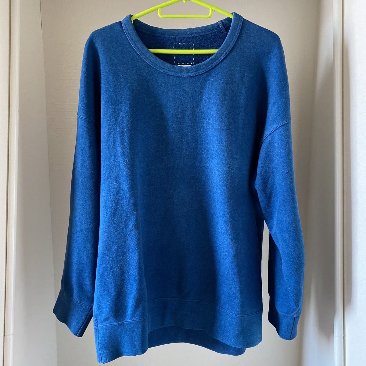 VISVIM JUMBO SWEAT CREW L/S (N.D)サイズ2 インディゴ