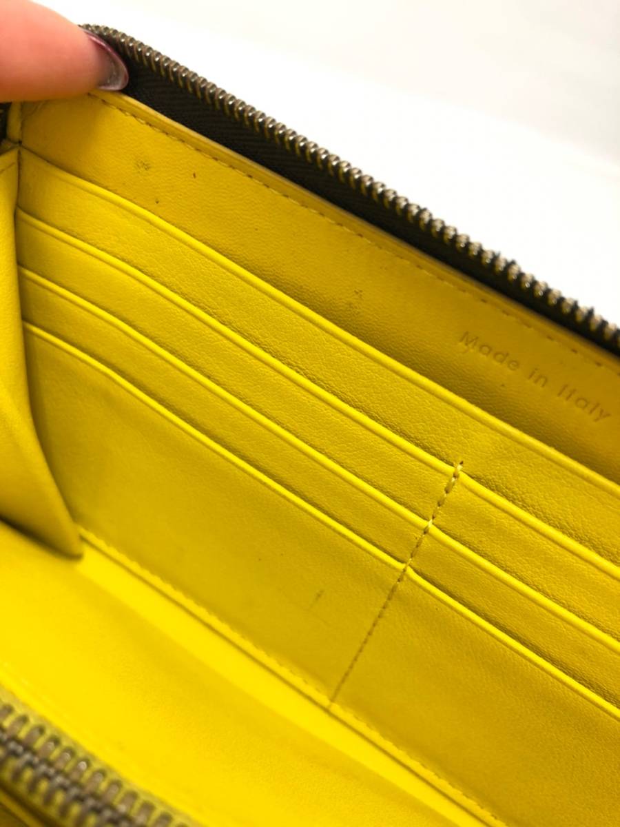 CELINE 金運を呼ぶ黄色のお財布✨セリーヌラウンドジップ長財布
