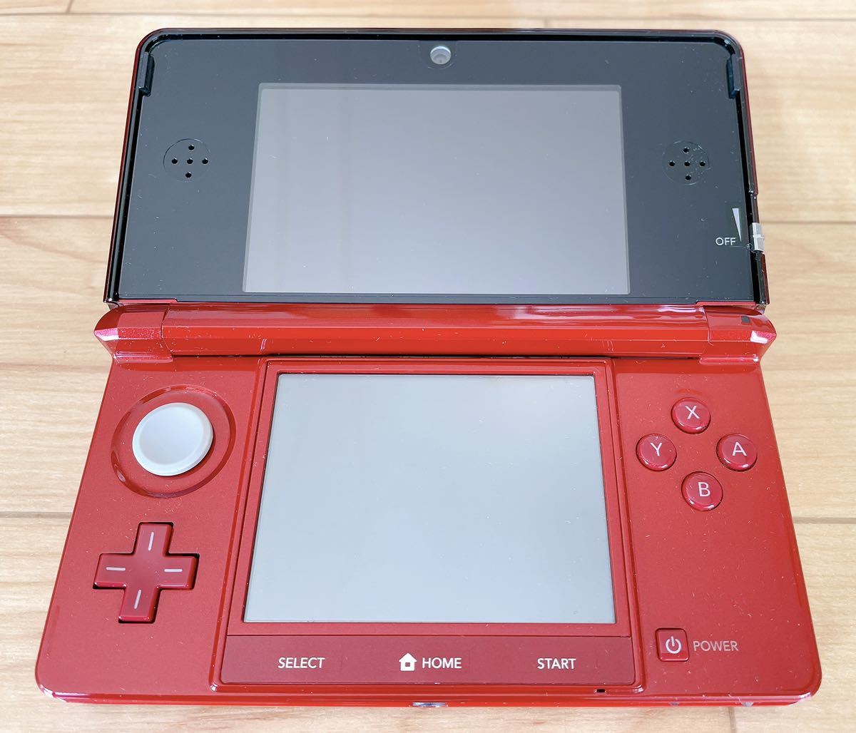 ニンテンドー3DS フレアレッド 完品 ポケモンレッドVC版付き