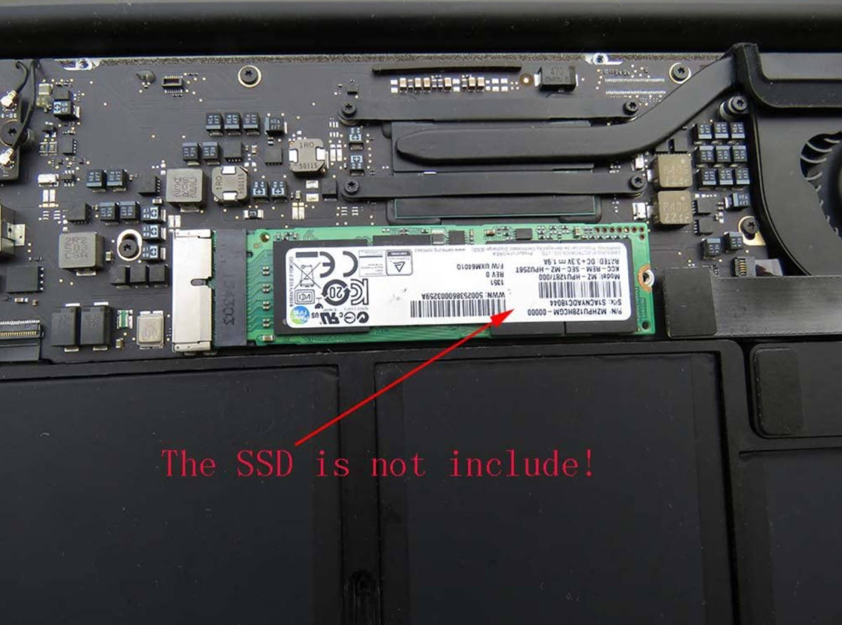 ★【新品】Macbook Air Pro 2013-2017用 M.2 NVMe/AHCI SSD 変換アダプター【A1398 A1502 A1465 A1466 A1419 A1347 A1418 ME253 MD878 】_画像3