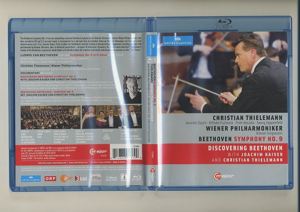 Blu-ray★ベートーヴェン 交響曲 第9番 ティーレマン ウィーン・フィル 藤村実穂子 Beethoven Christian Thielemann Wiener Philharmoniker_画像1