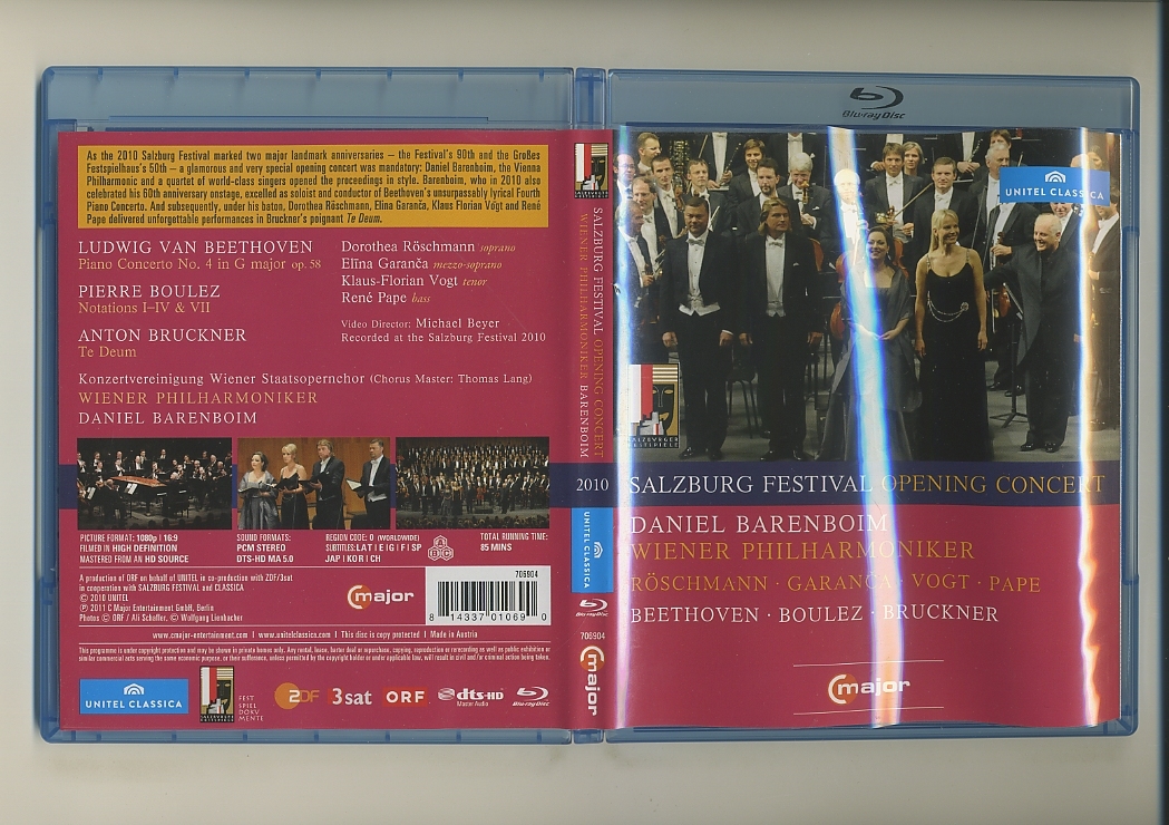 Blu-ray★バレンボイム 2010 ザルツブルク音楽祭オープニング・コンサート ウィーン・フィル Salzburg Festival Barenboim ベートーヴェン_画像1