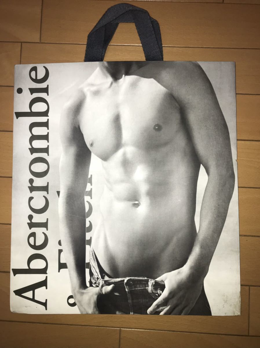 アバクロンビー＆フィッチ★ Abercrombie&Fitch★ショッパー紙袋ショップ袋★訳あり_画像2