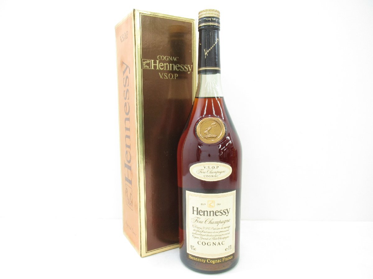 古酒 1円~スタート Hennessy ヘネシー VSOP スリム グリーンボトル 