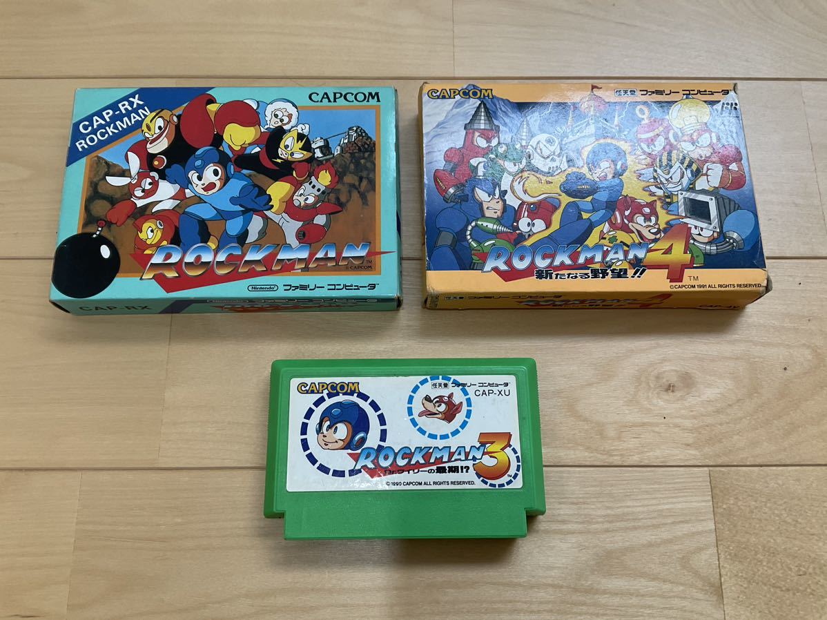 品質検査済 ファミコン 任天堂 カプコン ロックマン 箱 説明書付き www