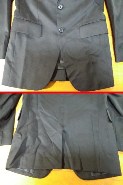 TAKEO KIKUCHI タケオキクチ テーラードジャケット+パンツ セットアップ SIZE:1 黒 送料1000円～_画像7