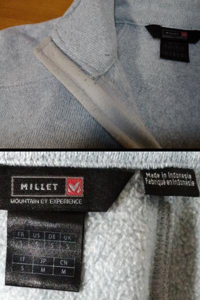 MILLET ミレー ヒッコリー フリース ジャケット/HICKORY FLEECE JKT SIZE:M(JP) グレー系 送料1000円～_画像8