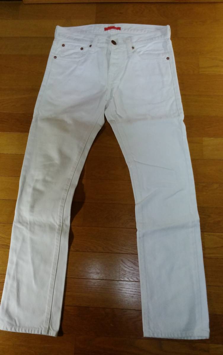 RED CARD レッドカード デニム ジーンズ SIZE:29 白 送料1000円～_画像1