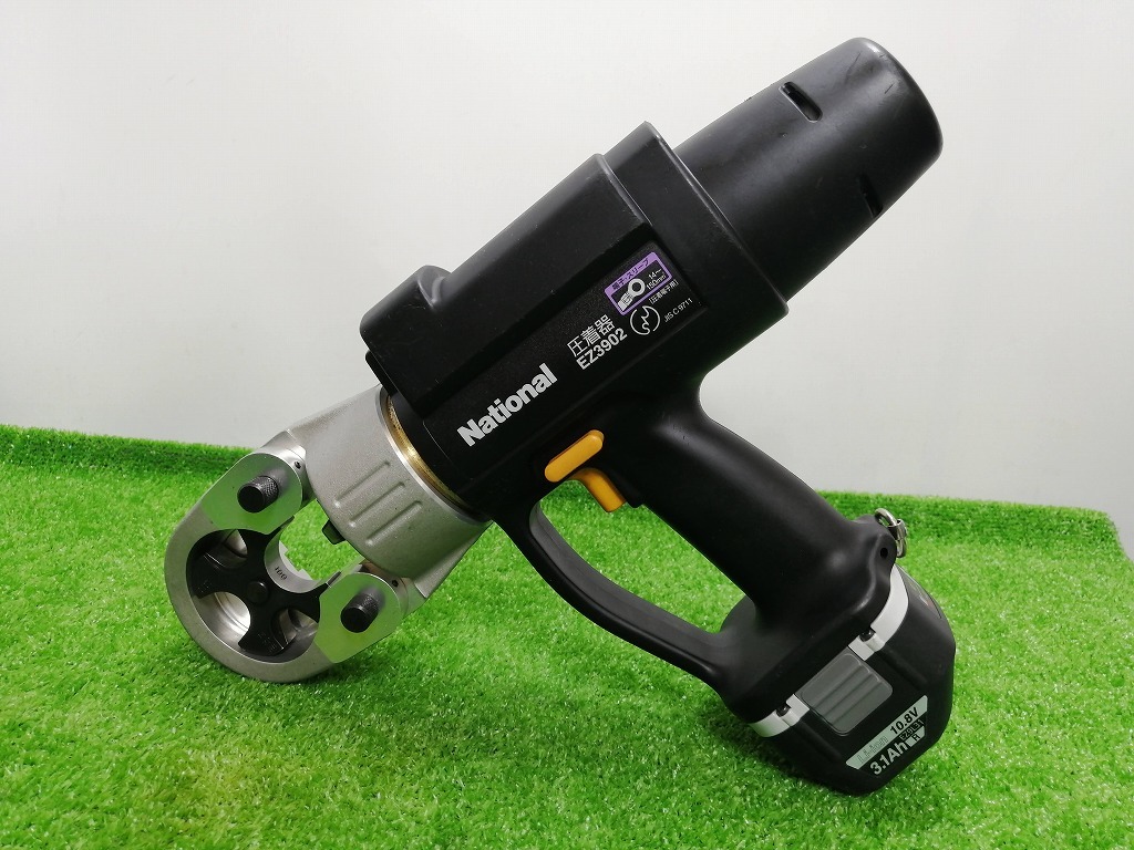 中古品 National ナショナル EZ3902 充電式圧着器 10.8V差し込み式