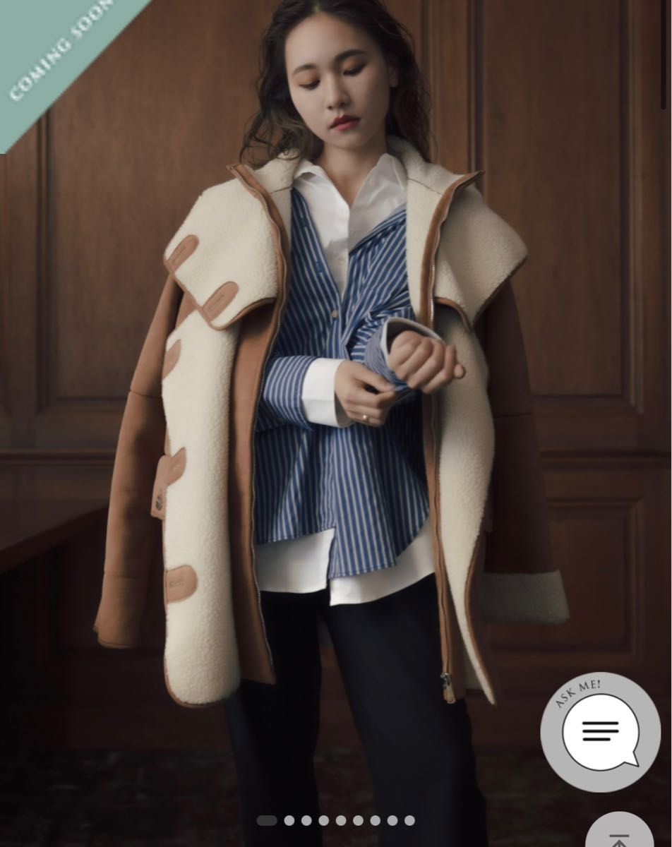 RANDEBOO mustang preppy boa coat- RANDEBOO mustang preppy boa coat-