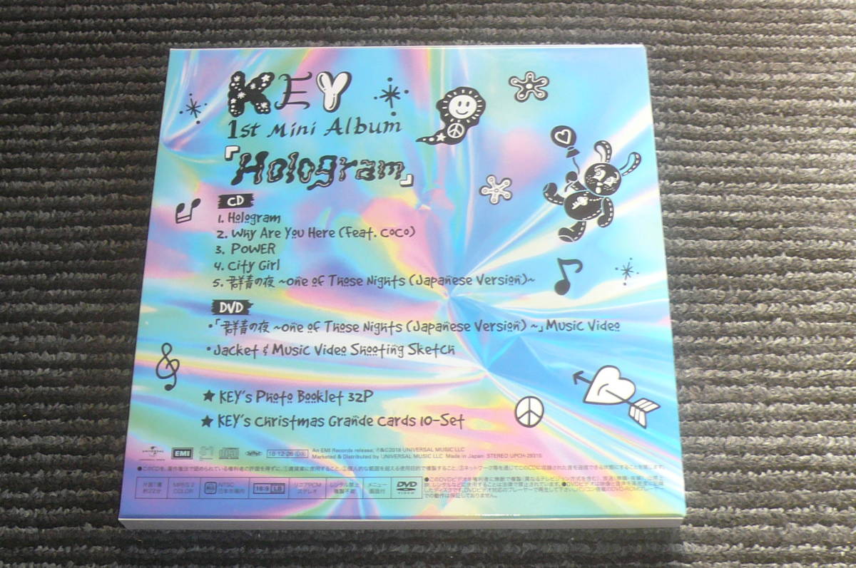 SHINee KEY「Hologram」初回限定盤 LIMITED EDITION CD+DVD+フォトブック+大判クリスマスカードの画像2